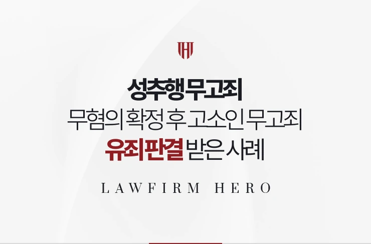 성추행 무고죄 | 무혐의 확정 후 고소인을 무고로 고소해 유죄 판결 받은 사례