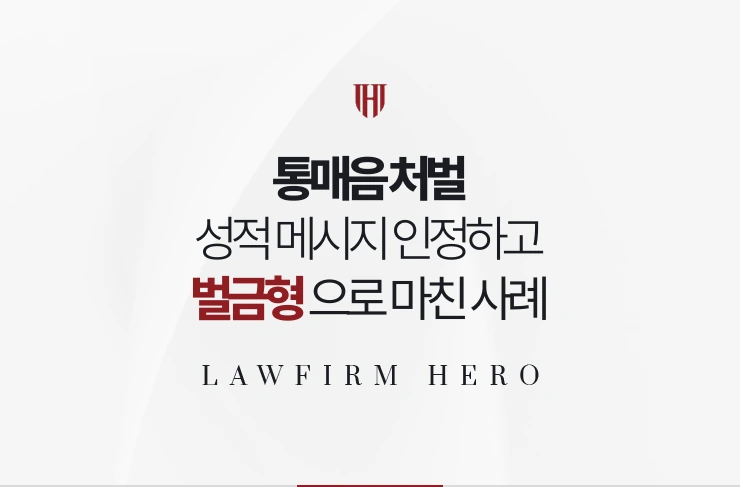 통매음 처벌 | 메신저로 보낸 성적 메시지를 인정하고 벌금형으로 마친 사례